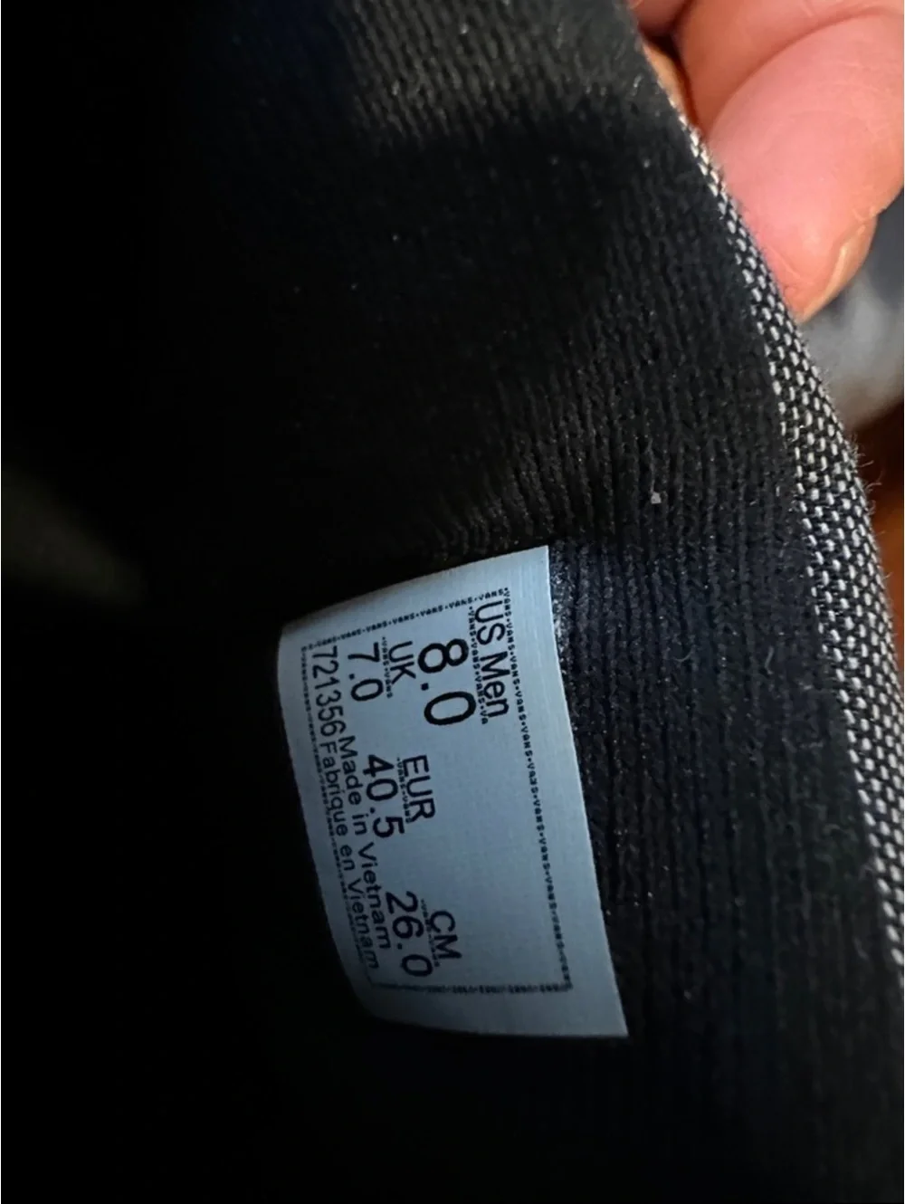 Vans Gray Canvas Low-Top Sneakers with Tan Heel Tab